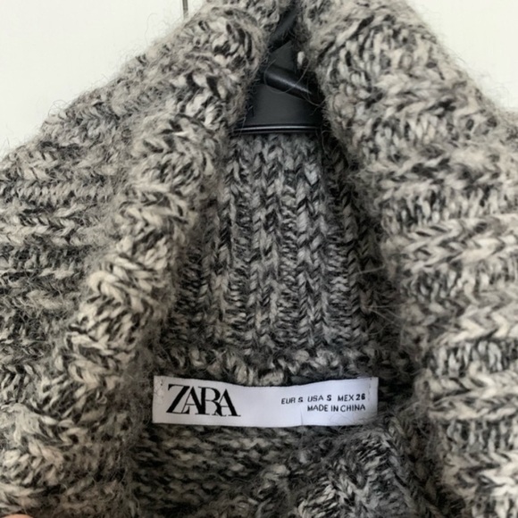 Zara Chunky Knit Wool Alpaca Blend Sweater - Picture 2 of 5